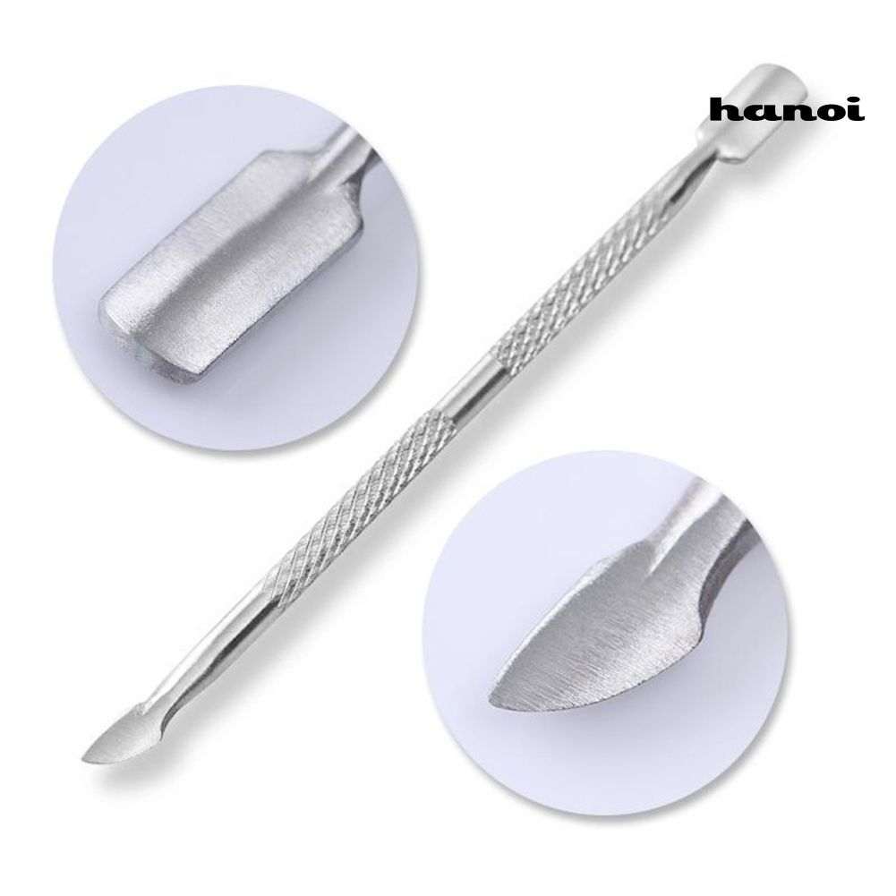 Hi * BORN PRETTY Stainless Steel Dead Skin Cuticle Pusher Nail Scraper Manicure Alat