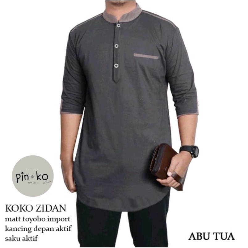 PIK - Koko Kurta Zidan Dewasa JUMBO S, M, L , XL, XXL / BAJU KOKO PRIA JUMBO/ BAJU MUSLIM PRIA/ KOKO MURAH / KOKO KURTA