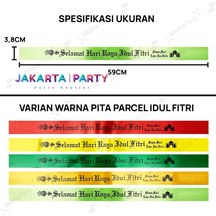 Pita Parcel Selamat Hari Raya Idul Fitri / Pita Lebaran