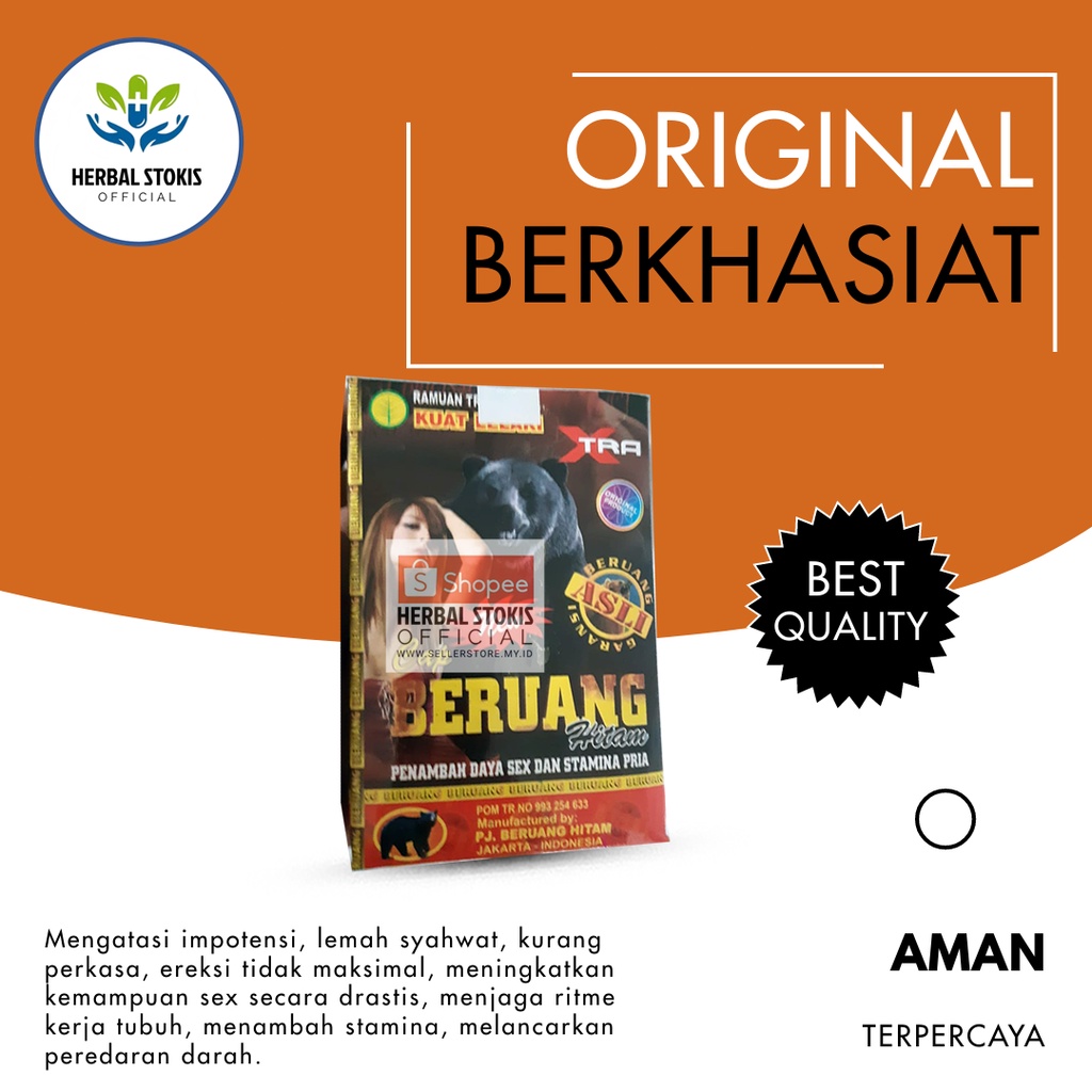 Serbuk Jamu Herbal (Beruang) Hitam Original Jamu Kuat Pria Kesehatan Seksual