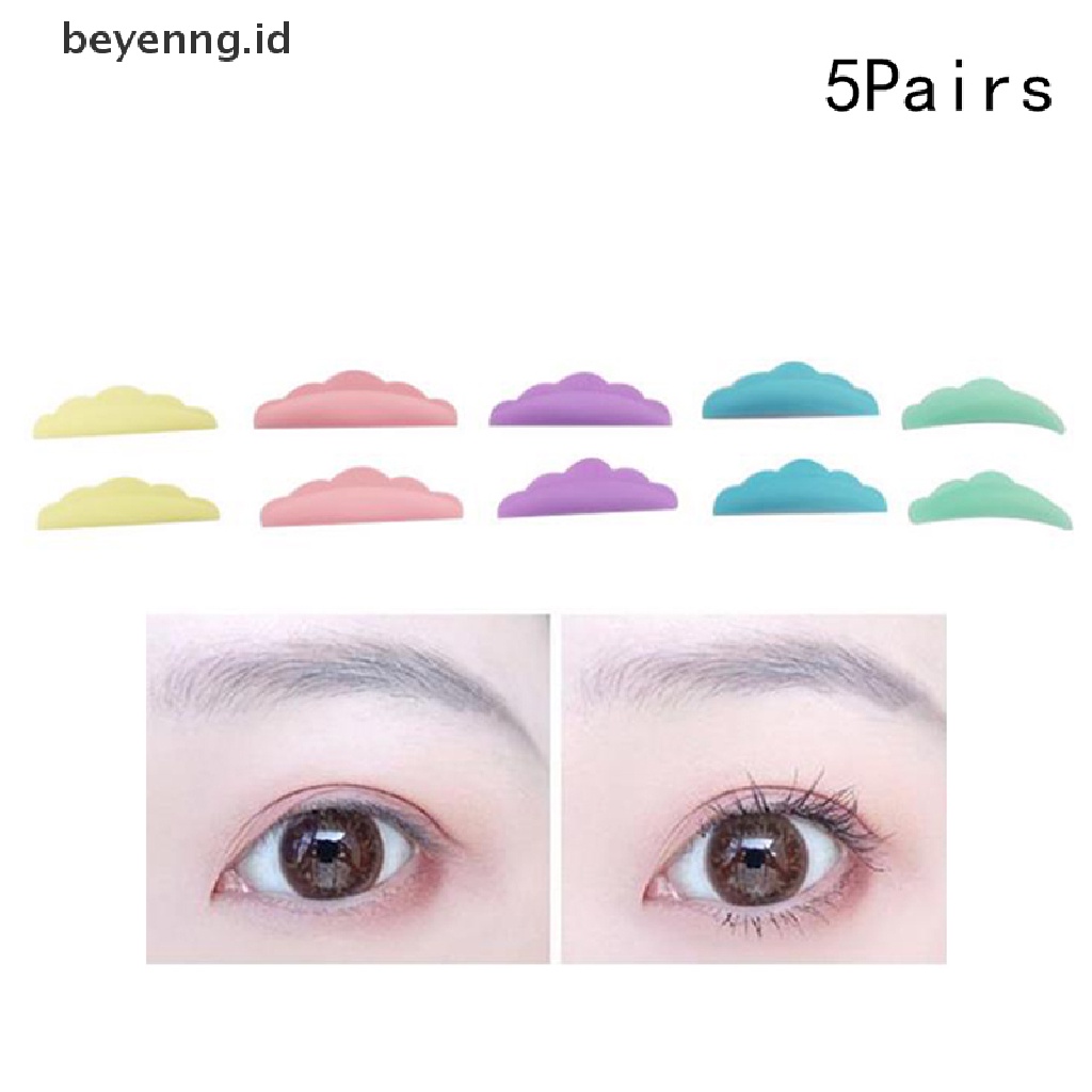 Beyen 5pasang Silikon Eyelash Perming Pad Bulu Mata Batang Perisai Lifg 3D Eyelash ID