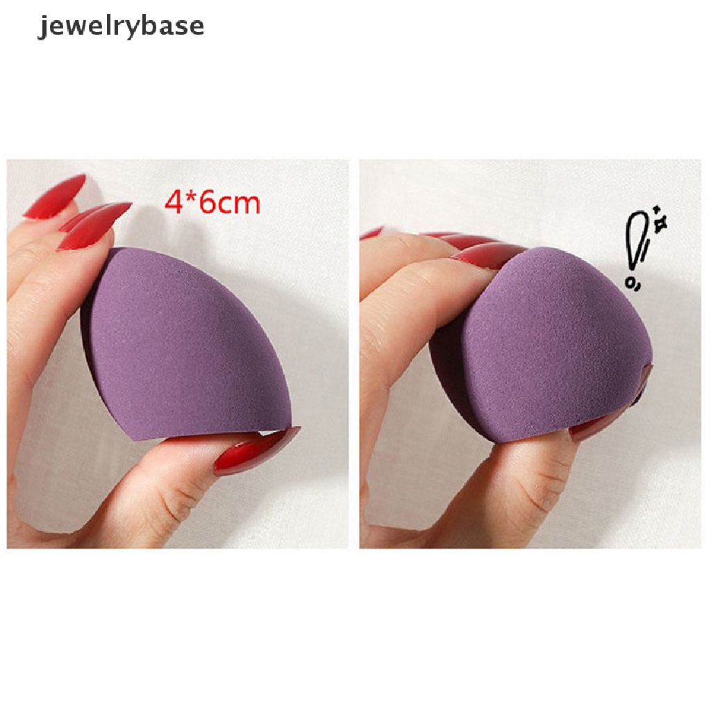 [jewelrybase] 4pcs/box Spons Puff Makeup Wajah Untuk Foundation Kosmetik Bedak Blush Blender Butik