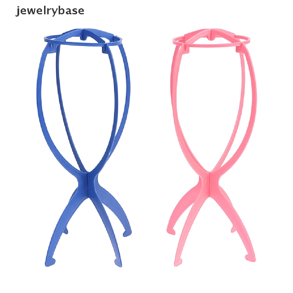 [jewelrybase] Wig Display Stand Lipat Portable Wig Stand Untuk Styling Pengeringan Membuat Wig Butik