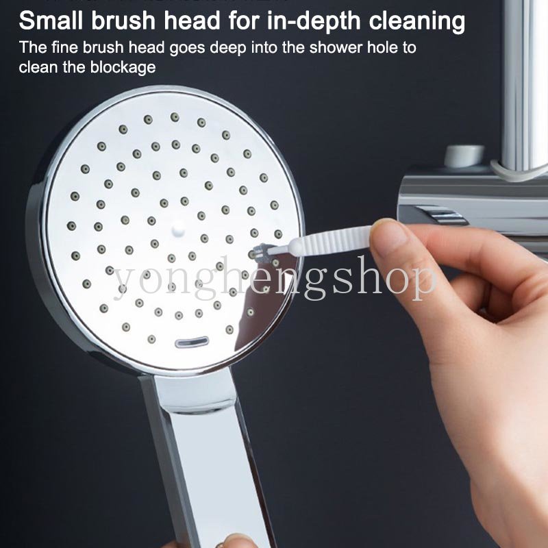 10pcs/set Shower Head Cleaning Brush Multifunctinal Sikat Anti Sumbat Keyboard Keran Air Telepon Lubang Pori Gap Alat Pembersih Sikat Mini Kamar Mandi Supply