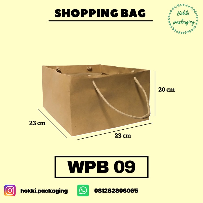

⭐BISA COD⭐ SHOPPING BAG 23X23X20CM 1 LUSIN
