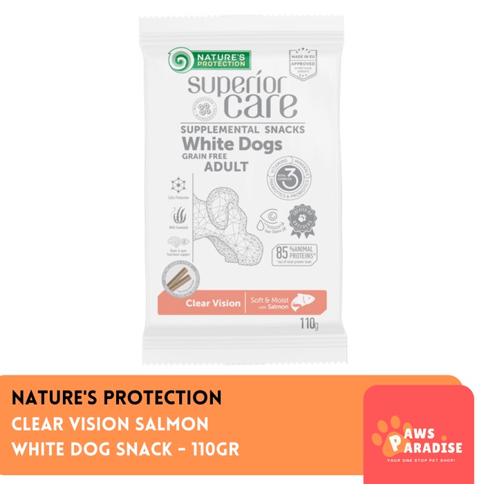 Natures Protection - Clear Vision Salmon White Dog Snack 110GR