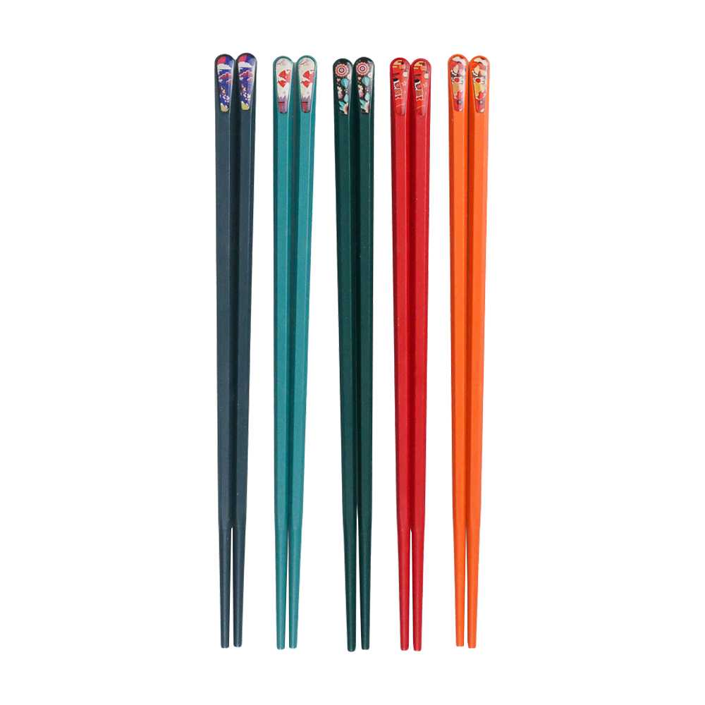 (BISA COD) FTIHSHP Kangjunweishi Sumpit Makan Japanese Chopstick 5 Pasang - BP02