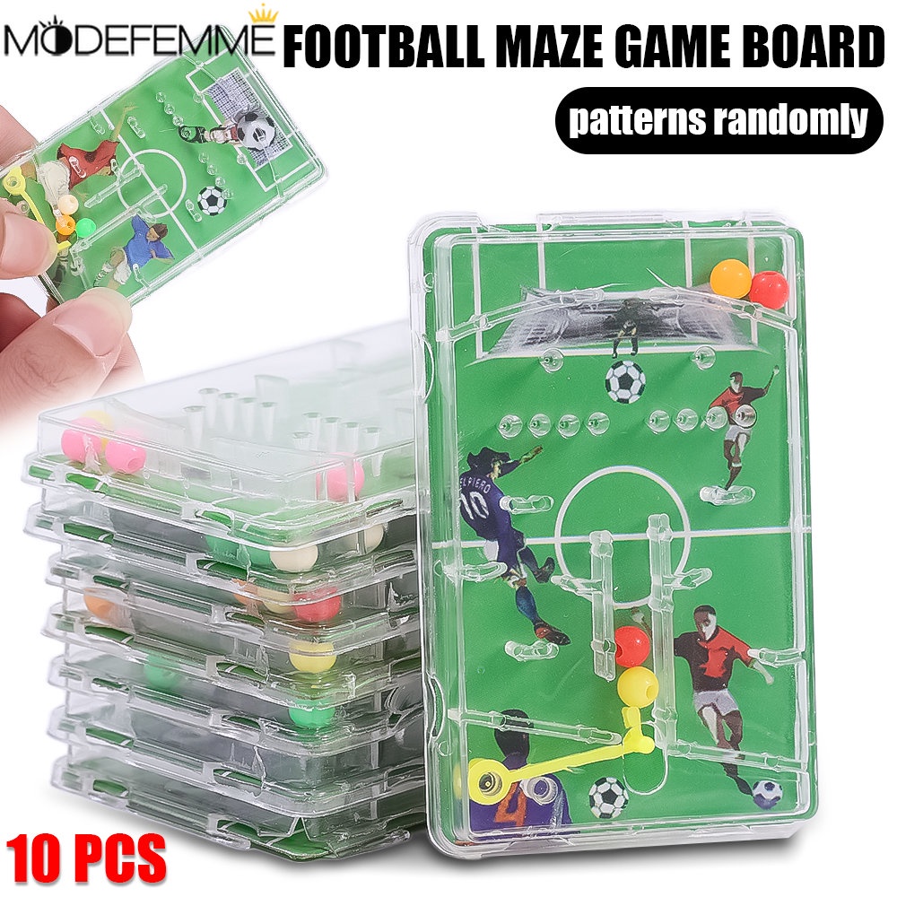 10 Pcs Ulang Tahun Hadir Tangan Otak Mainan Pelatihan Anak-Anak Mainan Edukasi Dini Sepak Bola Papan Pinball Sepak Bola Maze Game Aktivitas Hadir Untuk Anak