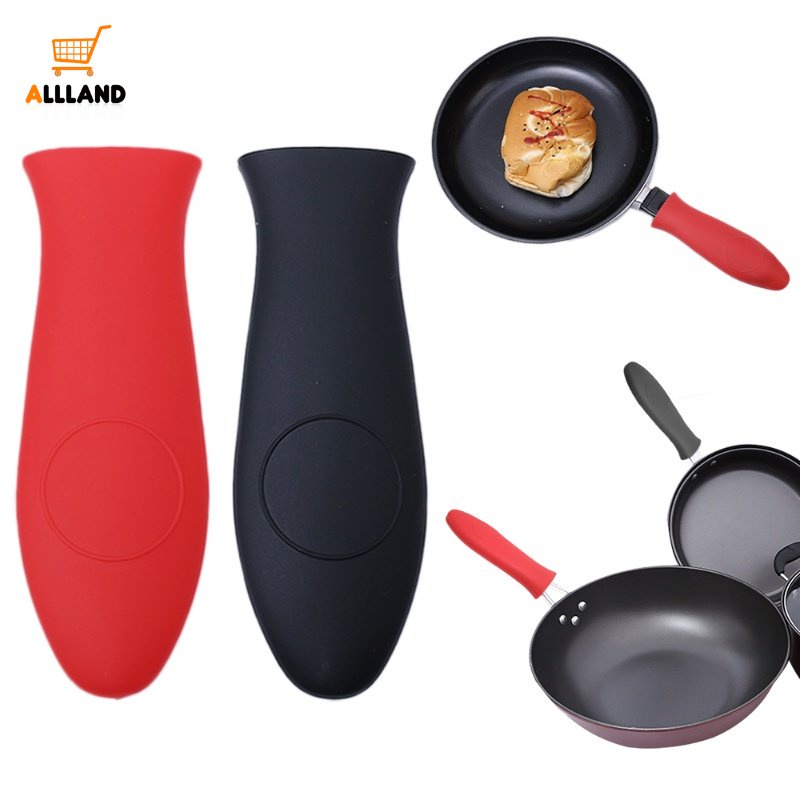 1pc Pegangan Panci Panci Silikon Non-slip Holder/Pegangan Pegangan Peralatan Masak Tahan Panas Cover Gadget Dapur