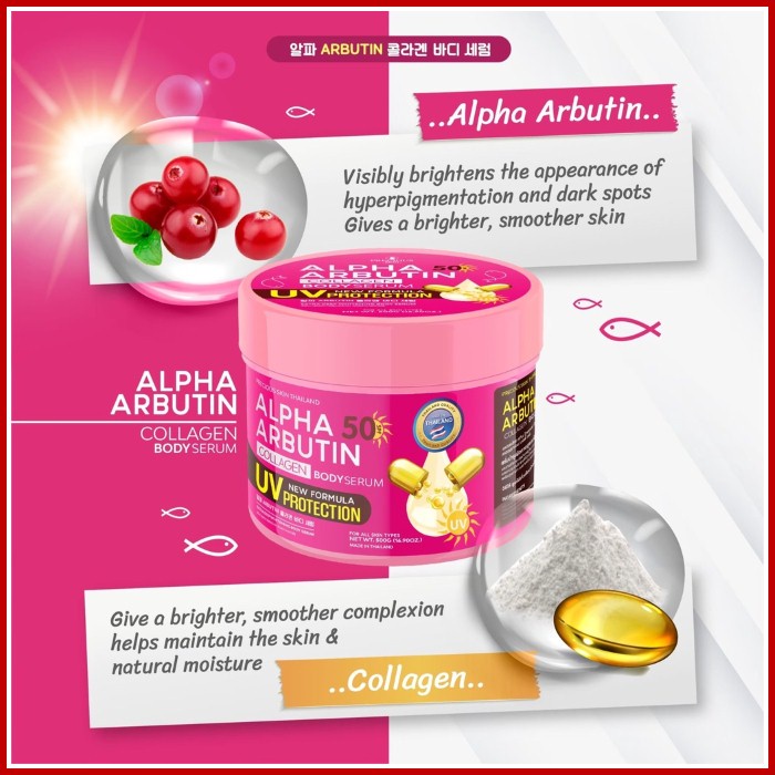 ALPHA ARBUTIN COLLAGEN BODY SERUM 500G