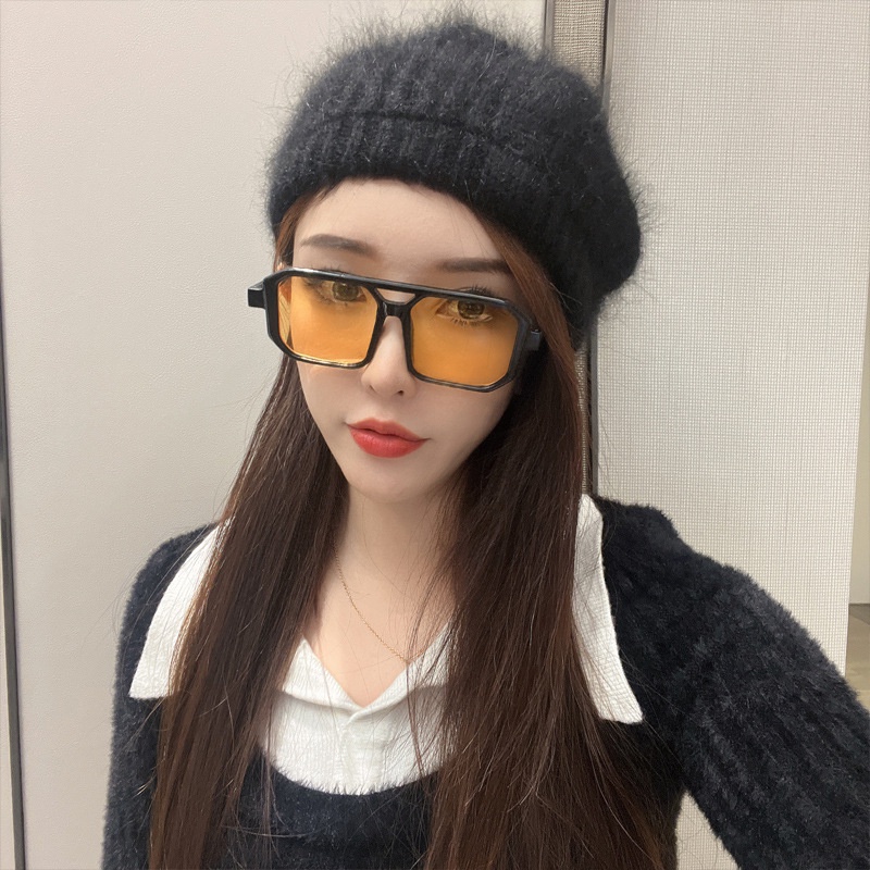 [Gratis Ongkir] Kacamata Retro Wanita Biru Klasik Original Eyeglasses Shade UV400