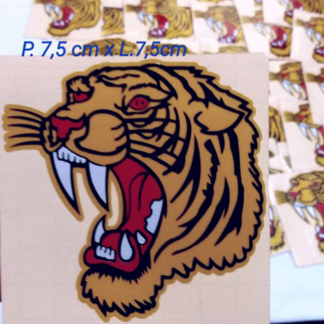 sticker harimau sticker kepala harimau cutting