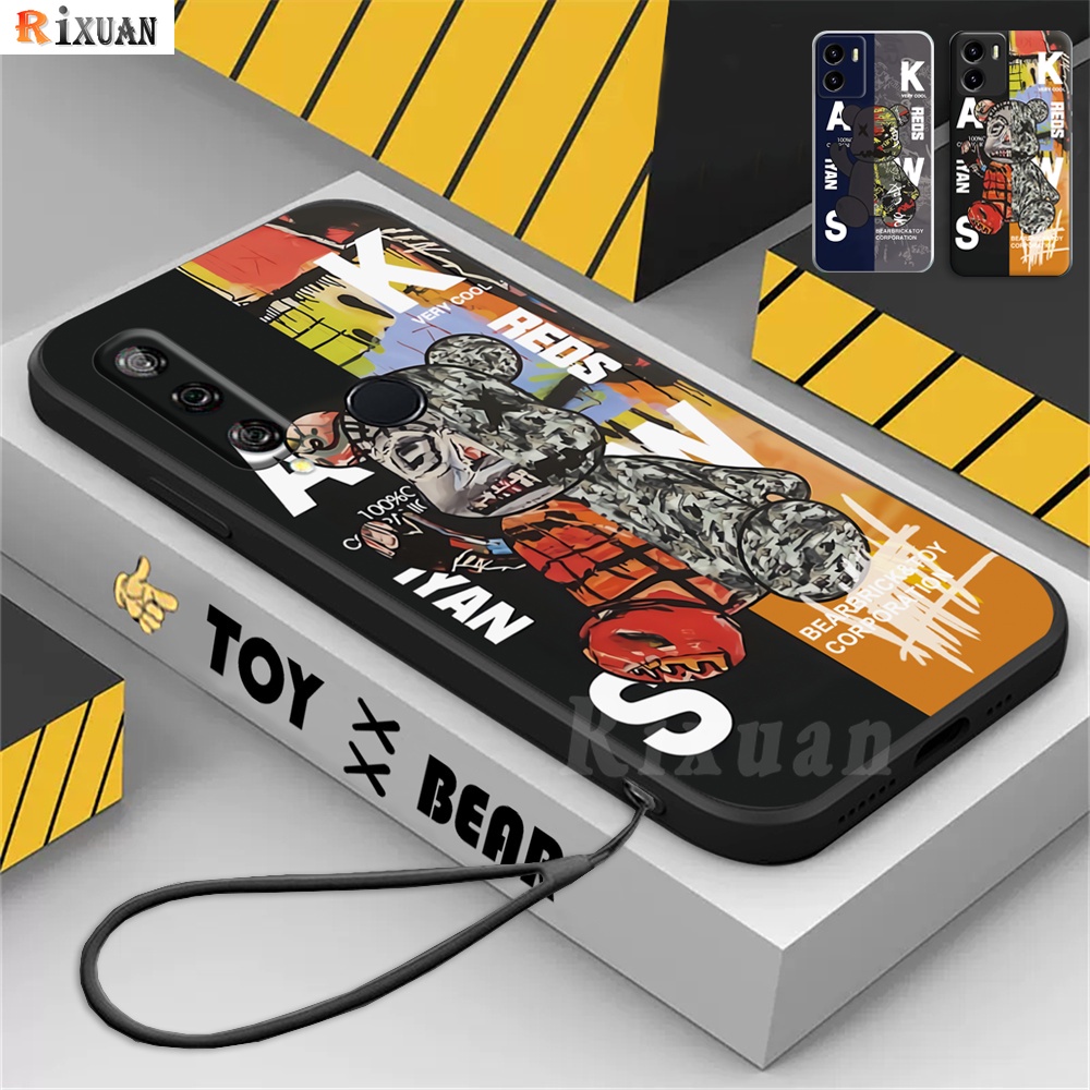 Huawei Y6P Y6 Pro 2019y7a Nova 7i Nova 5T Nova 3i Y9S Y9 Prime2019 P30 Lite Trendy Warna Warni Kaws Violent Bear Shockproof Rubber Soft Case RIXUAN