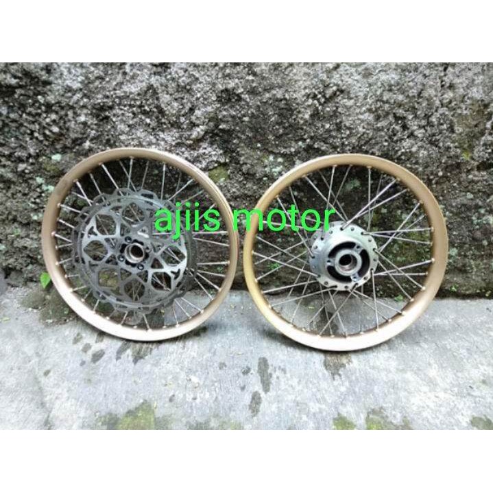 velg pelek jari-jari pariasi depan belakang Suzuki Satria Fu
