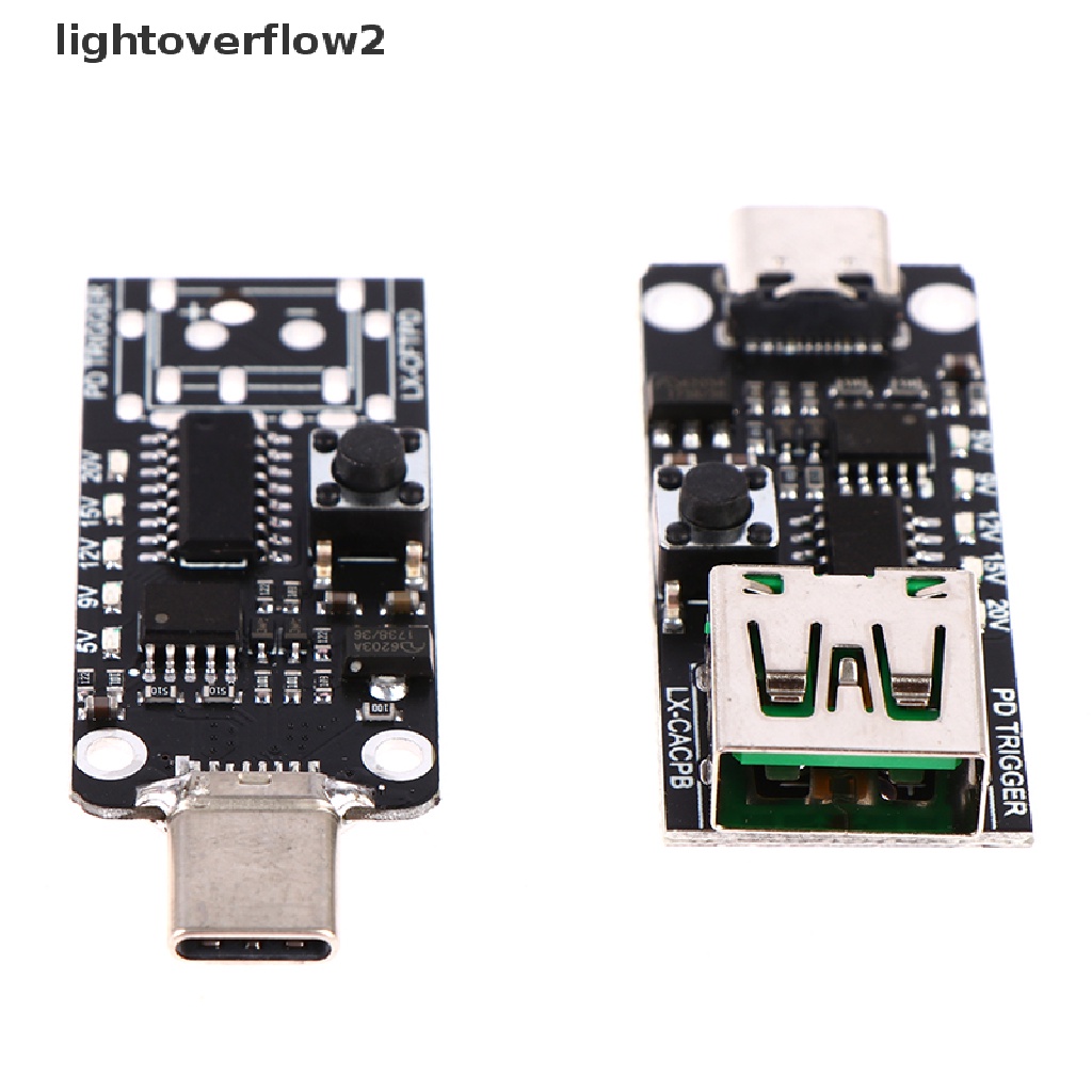 [lightoverflow2] Usb Type-C PD Decoy Trigger Board 9V 12V 15V Output PD 2.0 3.0 Adaptor Trigger [ID]