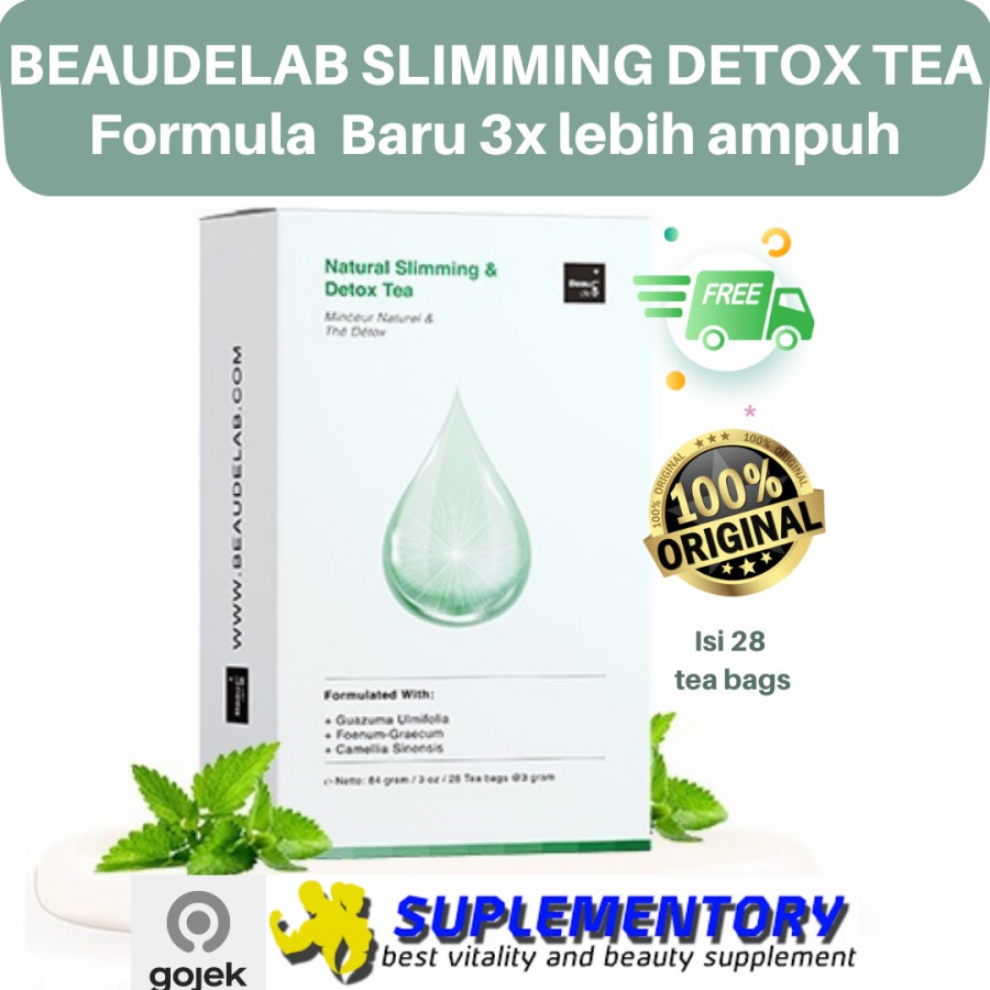 Original Beudelab Detox Green Tea Slimming Pelangsing Teh Beaudelab TEH DIET DETOKS | Beaudelab Slim