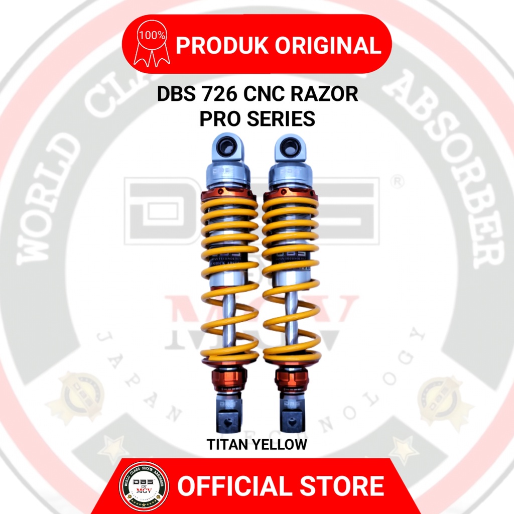 [ BISA COD ] Shock Non Tabung DBS 726 CNC RAZOR PRO SERIES Yamaha AEROX 155 NOUVO Z