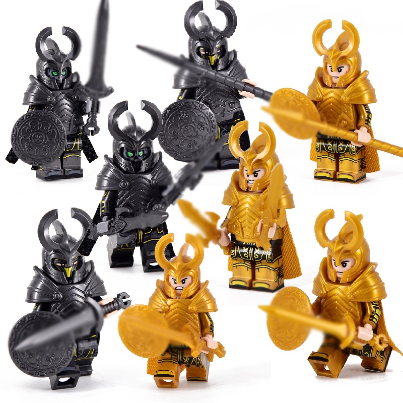 Thor Asgard Army Mini Figure Asgard Guard Asgard Warrior Undead Guard Rakitan Mainan Blok Bangunan