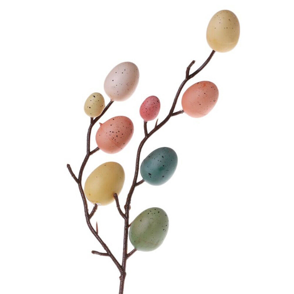 Easter Egg Tree Cabang Dekorasi Rumah Lukisan Telur Spring Party DIY Decor