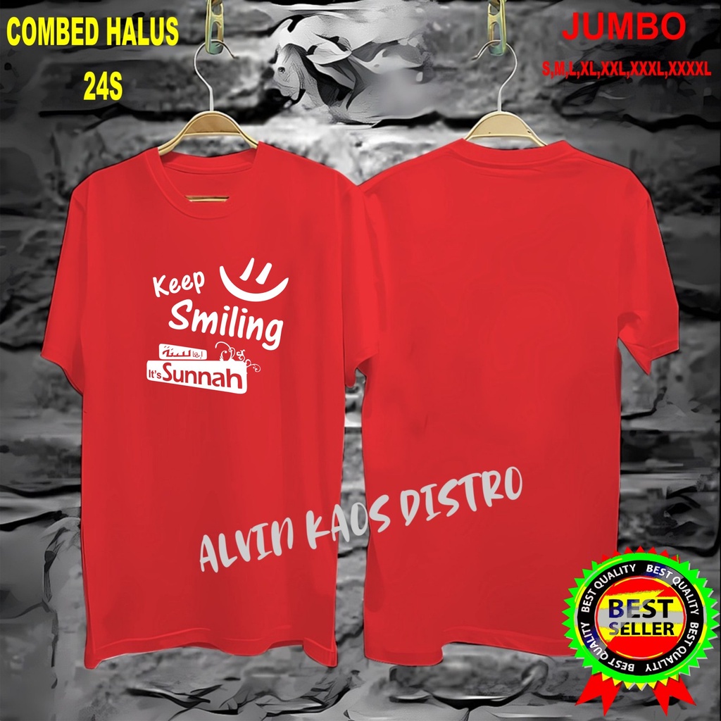 Apps KAOS keep smiling its sunnah/KAOS EKSPRESI/KAOS HITS/KAOS BANDUNG/KAOS MURAH/KAOS DISTRO