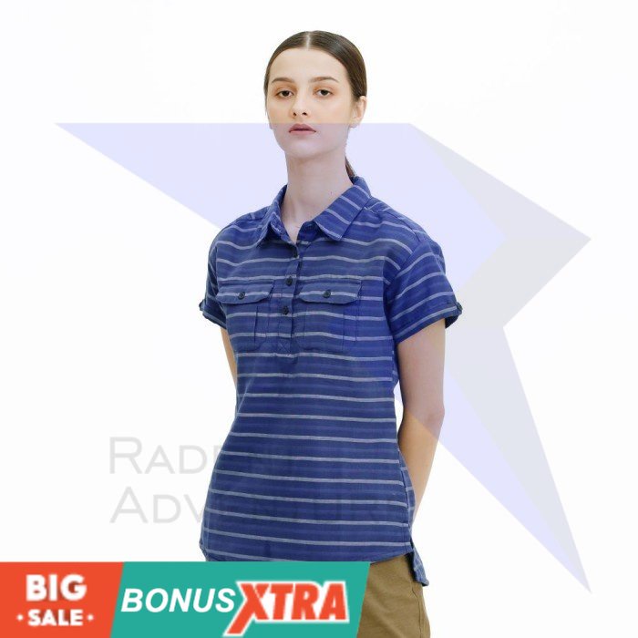 Kemeja Cewek EIGER1989 X MESSY STRIPERSS Shirt WS 91000 5797  Original AWET KEREN KECE MURAH