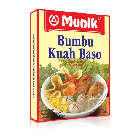 

[Ready Stock]cod Bumbu Kuah Baso Munik - 58 gr