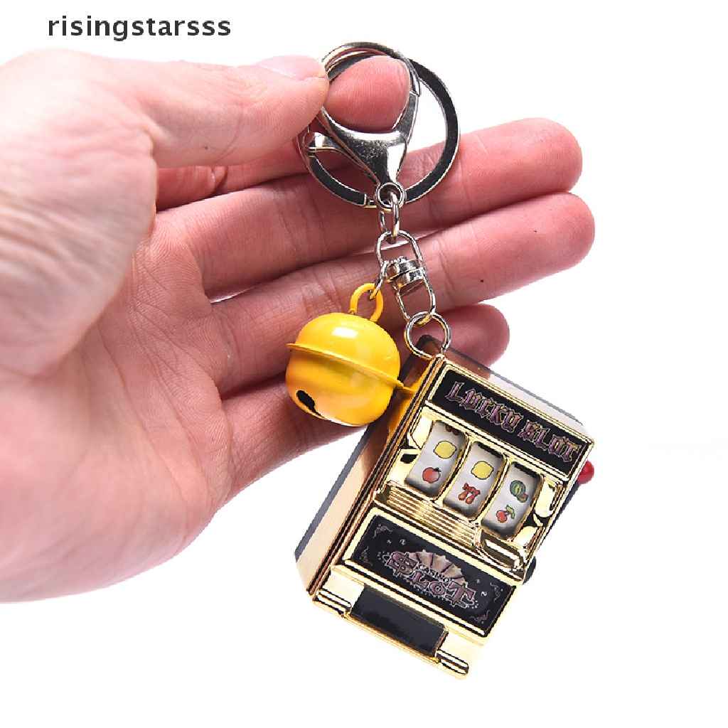 Rsid Span-new Game Deion Slot Mesin Gantungan Kunci keyring Mini Fruit Handheld Box Jelly