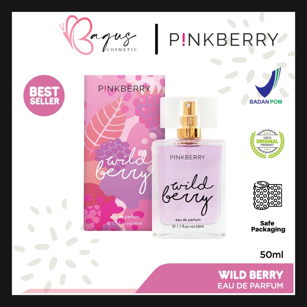 ⭐BAGUS⭐ PINKBERRY EDP Wild Berry 50ml | Parfum Wanita Eau De Parfume | Wild Berry