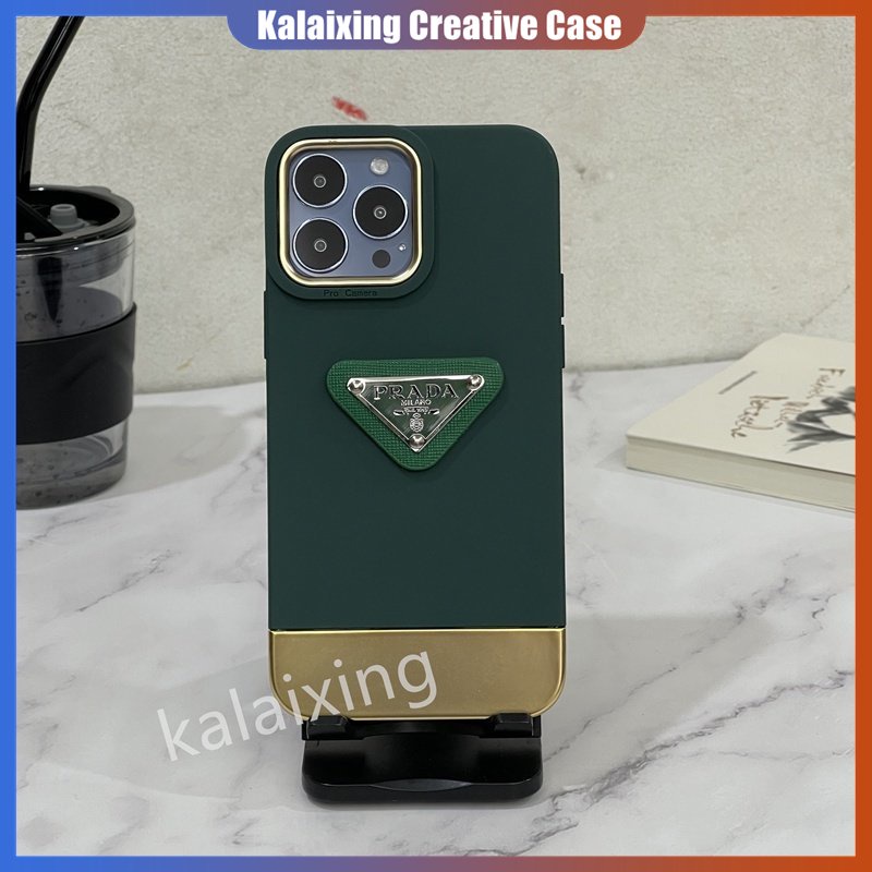 Plating Gold Soft Case Untuk iPhone 14 Pro Max 14Plus 13Pro 12Pro Max 11Pro X Xr Xs Max Silikon Penutup Belakang