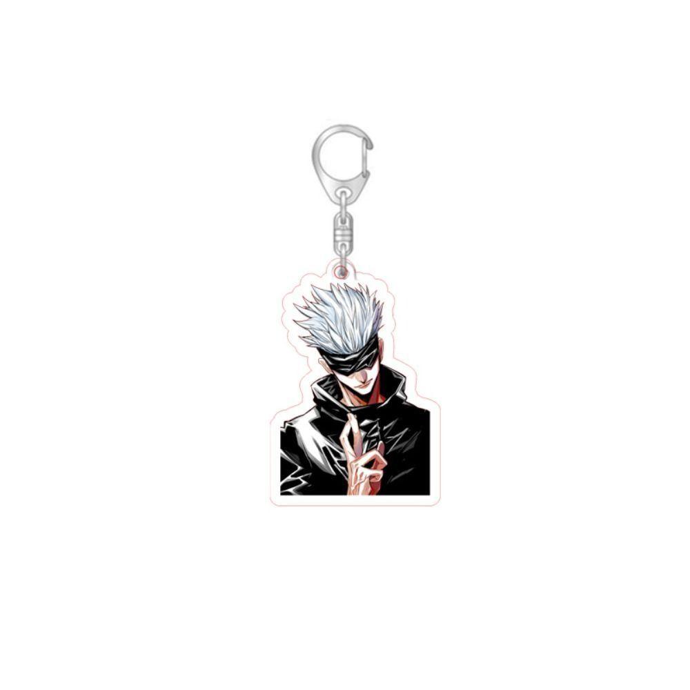 Lanfy Jujutsu Kaisen Gantungan Kunci Hadiah Natal Kawaii Anak Aksesoris Mobil Perhiasan Ornamen Pernak Pernik Handbag Liontin Jujutsu Kaisen Keyring