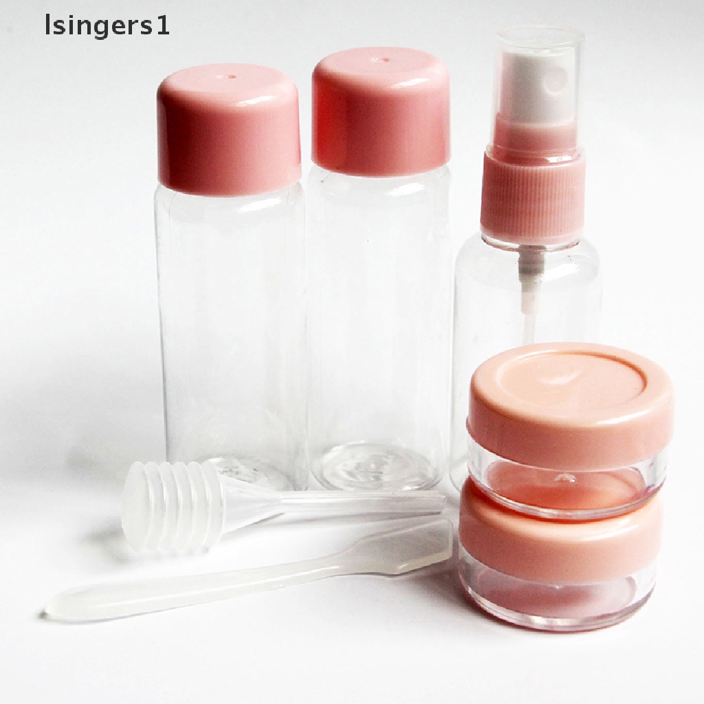 [lsingers1] 7pcs/set Travel Botol Isi Ulang Botol Kosong Cream Lotion Emulsion Butik