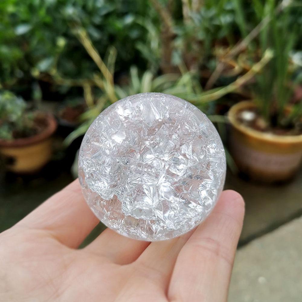 [Elegan] Bola Kristal Transparan Nordic DIY Dekorasi Rumah Kerajinan Tangan Hias Magic Sphere