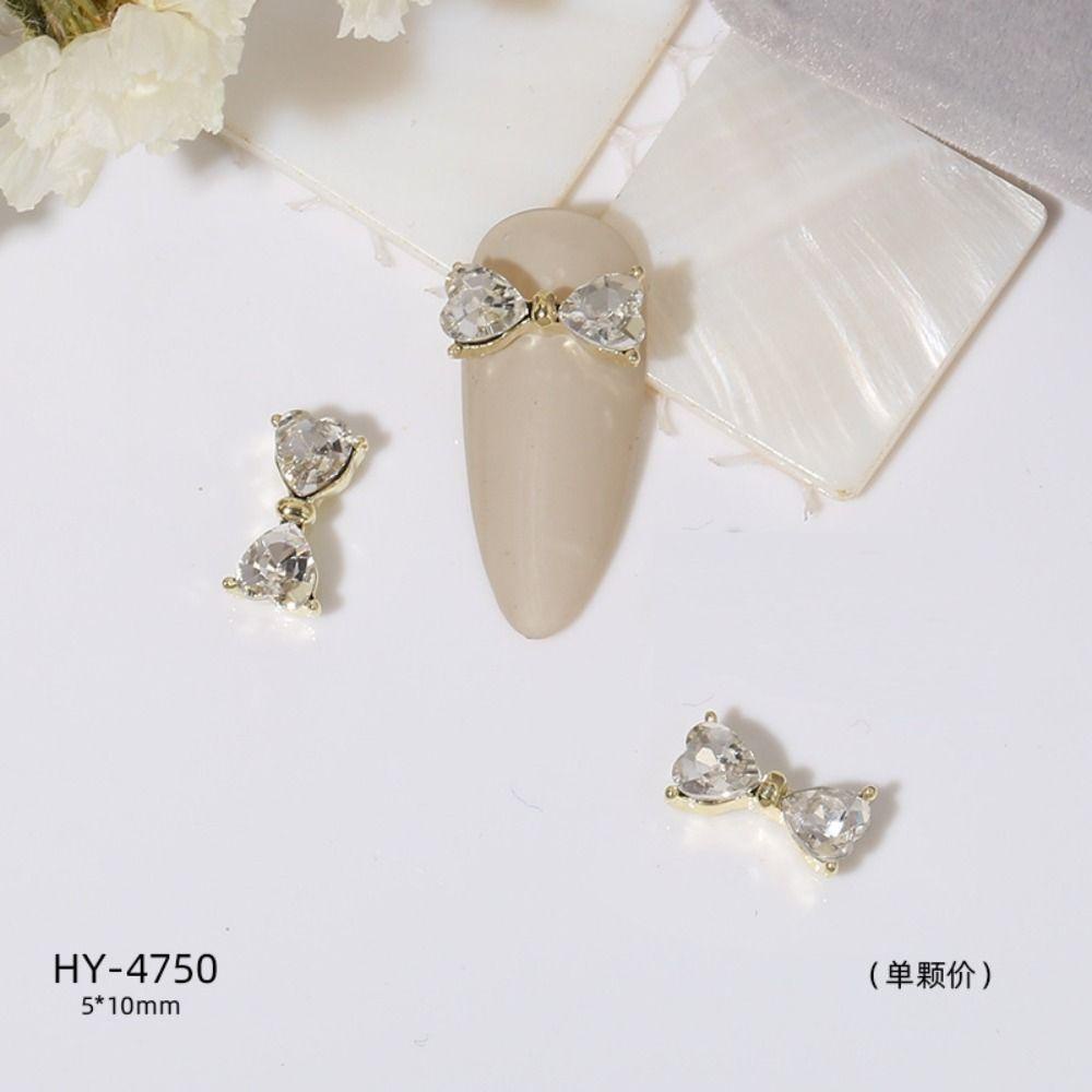 Mxbeauty Pesona Kuku 3D Mewah Alloy Zirkon Nail Art Dekorasi