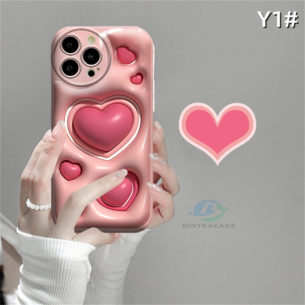 Casing hp Vivo Y02 Y16 Y22 Y22S Y35 Y21 Y21T Y33T Y33S Y17 Y15 Y12 Y11 Y20 Y20S Y12S Y12A Y91C Y1S Y95 Y93 Y50 Y30i Y15S Y15A Gradient Pentagram Dan Heart Silicone Airbag Case Binteacase