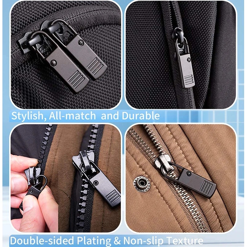 [Unggulan] Logam Pengganti Fashon Liontin Untuk Bagian Ritsleting Perbaikan Ritsleting Untuk Pakaian Zip Head Universal Zipper Head Puller Pakaian Jaket Diy Craft Jahit Zip Head