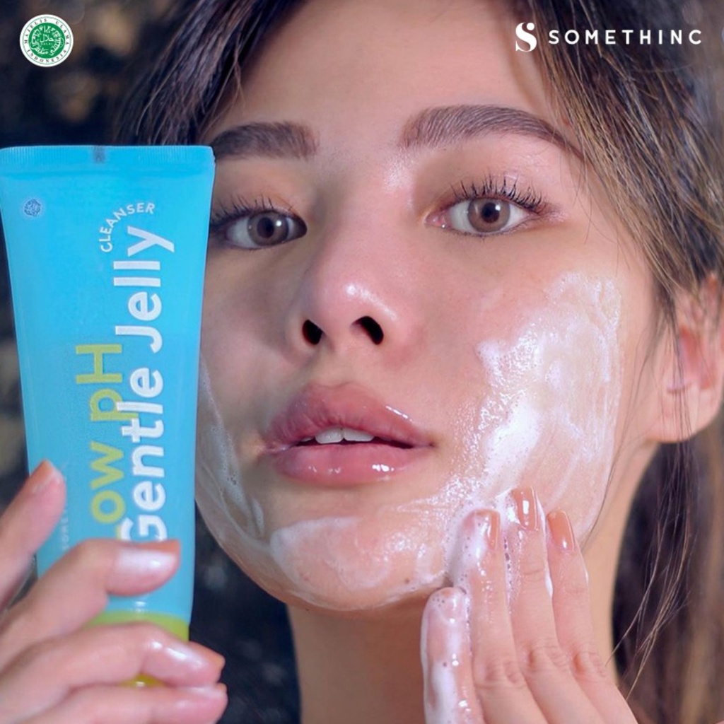 SOMETHINC Low pH Gentle Jelly Cleanser 350 ML somethinc facial wash  | Sabun Cuci Muka Semua Jenis Kulit | Sachi Beaute