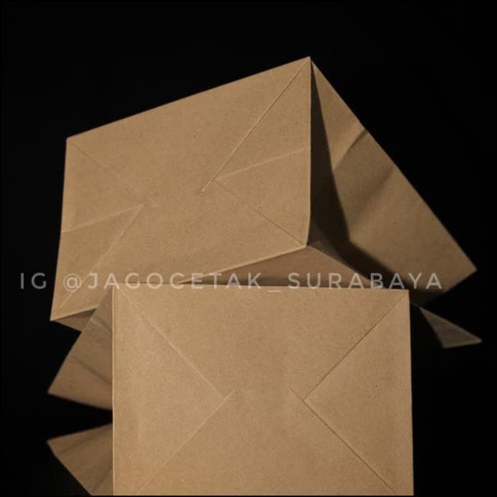 

⭐BISA COD⭐ paperbag 18x12x22 PxLxT craft coklat polos paper bag TERJAMIN