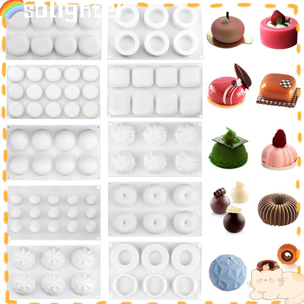 Solighter Cetakan Silikon Kitchen Bakeware Edible DIY Baking Tool Cetakan Coklat