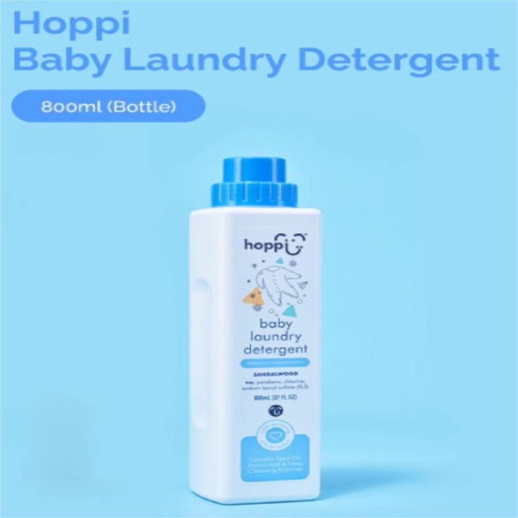 Hoppi Baby Laundry Detergent 800 ml Sabun Cuci Baju Pakaian Anak Deterjen Khusus Pakaian Bayi Hiegenis