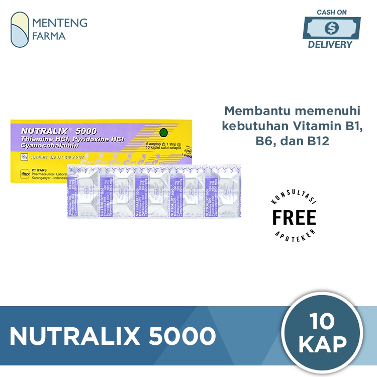 Nutralix 5000 10 Kaplet - Meningkatkan Vitamin B