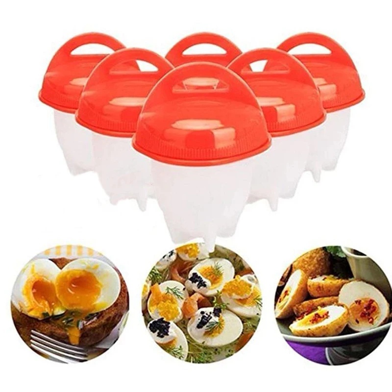 1pc Silikon Food Grade Anti Lengket Egg Boiler Eggs Cup Cetakan Egg Cooker Dapur Baking Aksesoris