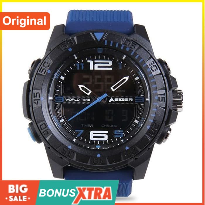 Jam Cowok Eiger Baitou Digital & Analog Watch 910003358001 Original