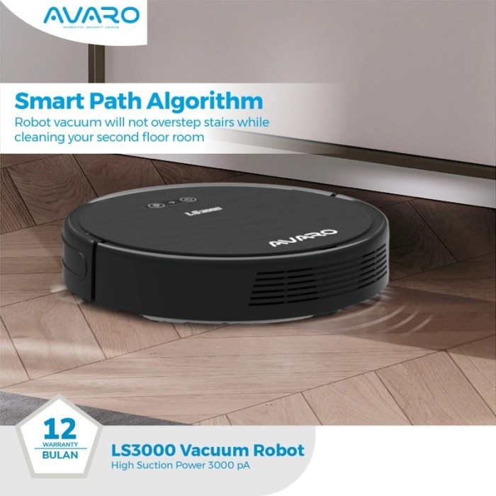 AVARO Smart Robot Vacuum Cleaner LS3000 (Sapu Pel Lantai Otomatis)