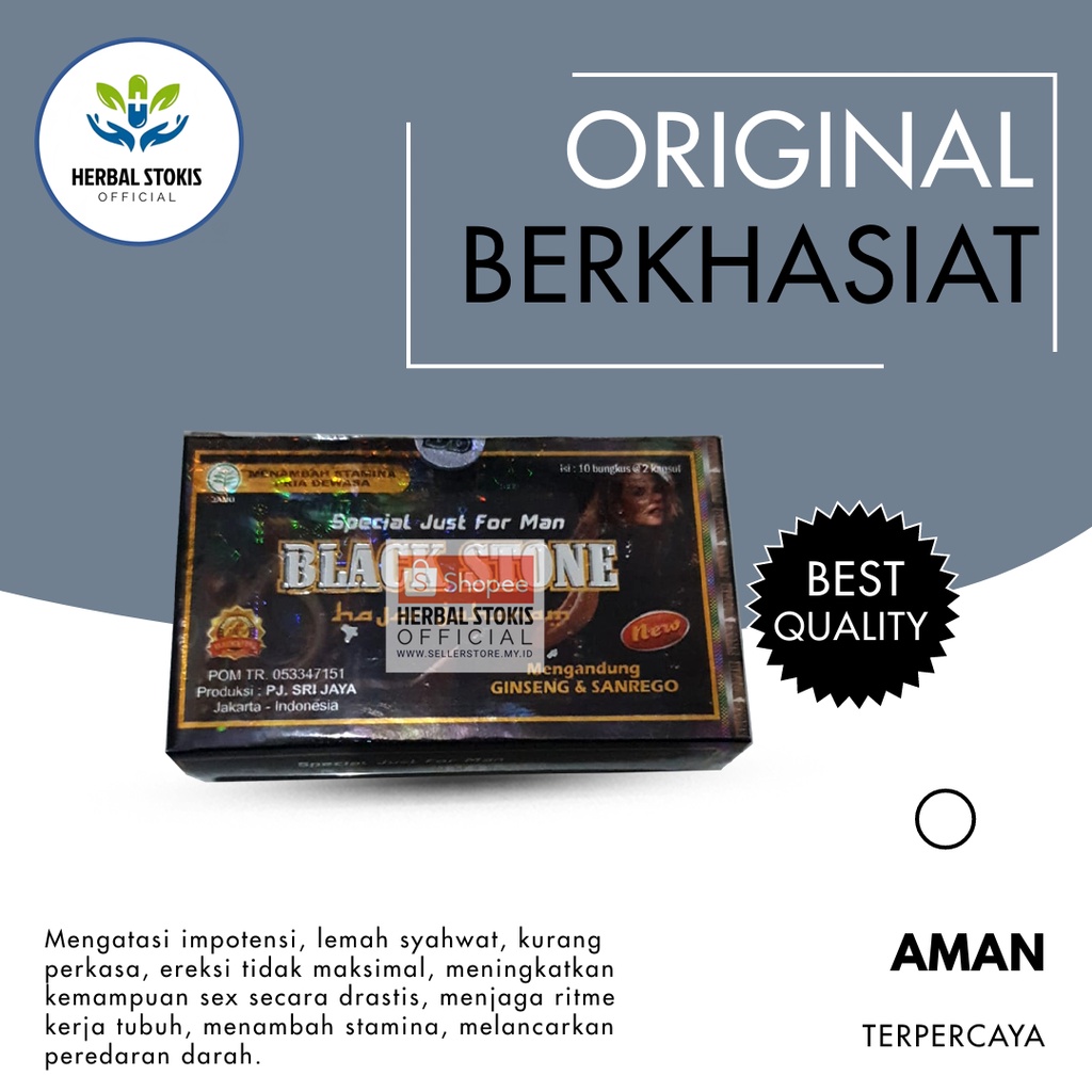 

Suplemen Kapsul Herbal Black Stone Hajar Jahanam Original Jamu Kesehatan Kapsul Obat Stamina Pria