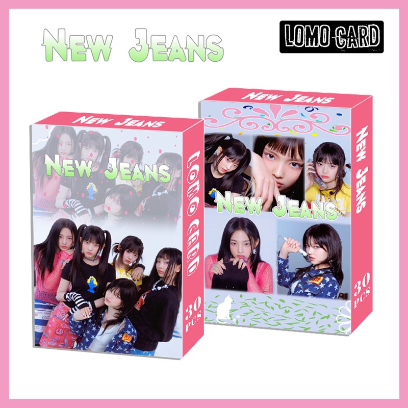 30pcs/box Kpop NewJeans Kartu Lomo2023Minji HANNI DANIELLE HAERIN HYEIN Album Baru Kartu Perempuan Untuk Fans Collection