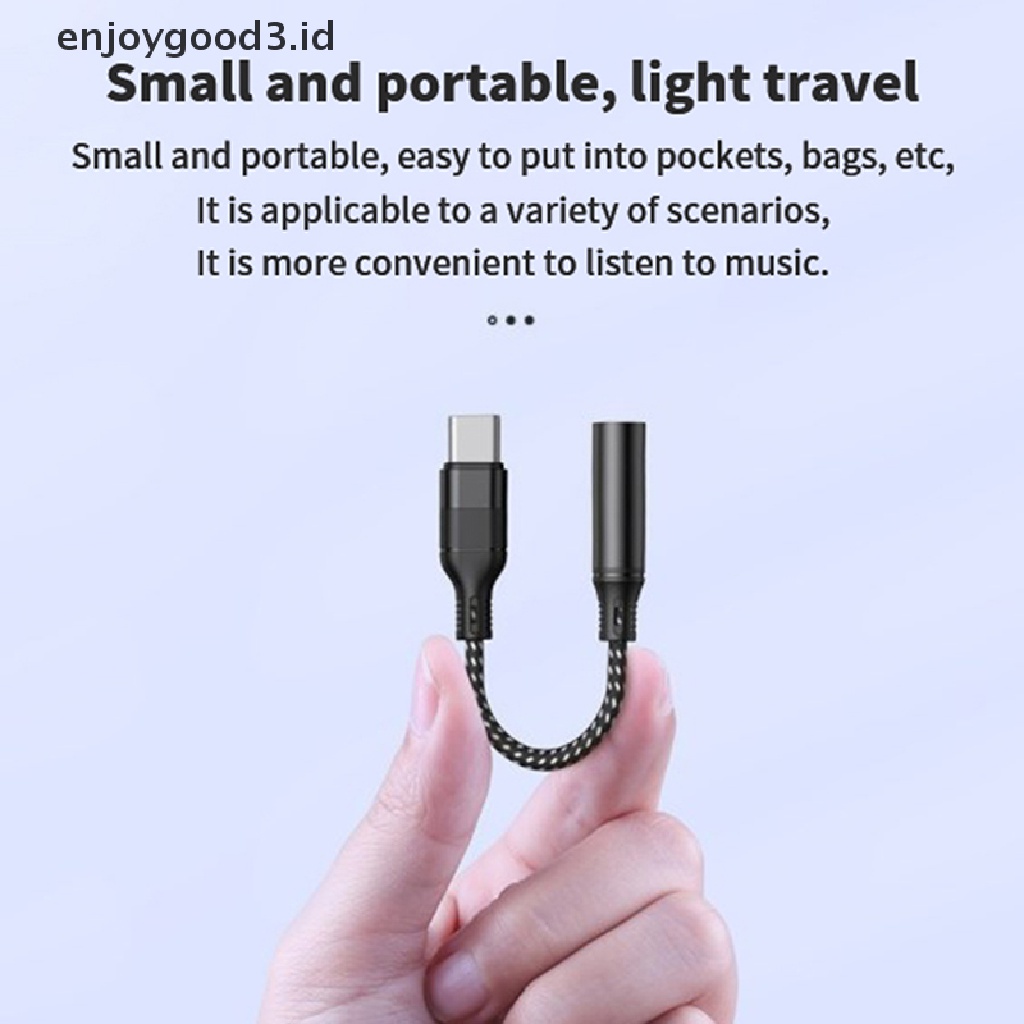 [Rready Stock] Converter Adaptor Jack Earphone USB C Ke 3.5mm Tipe C (ID)