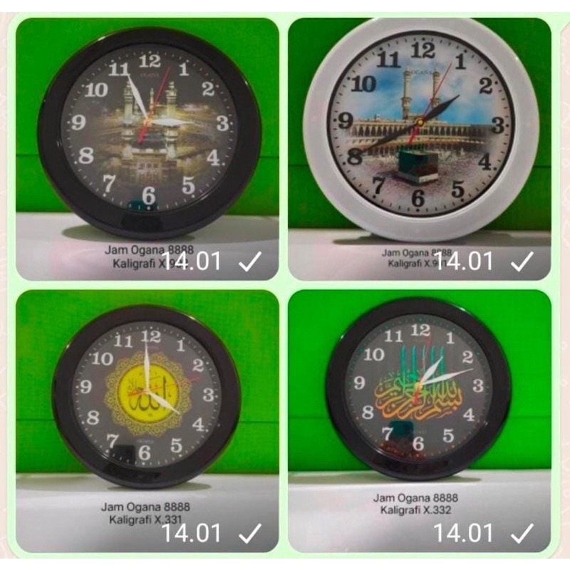 Jam Dinding Ogana Kaligrafi