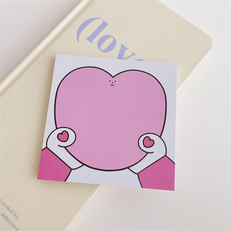 Nota Pesan Kartun Lucu Take the Love Toast Series Stickless Sticky Note