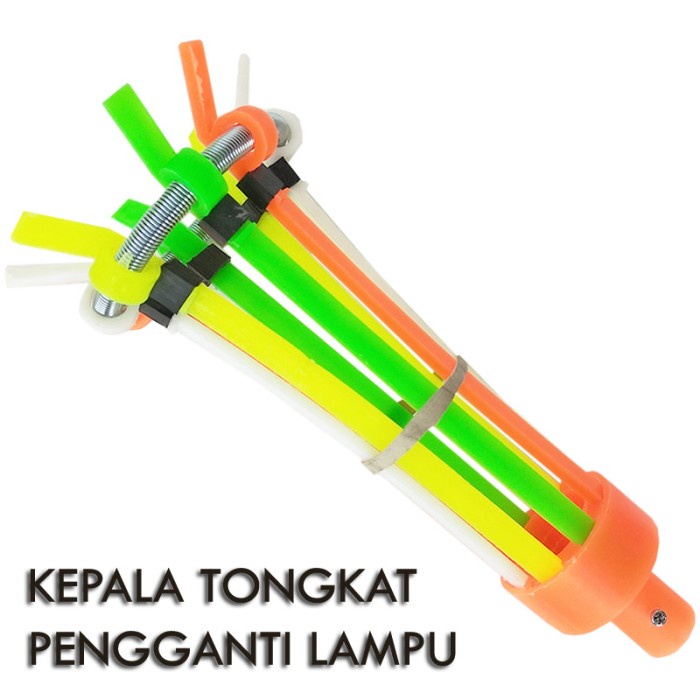 Tongkat Pengganti Lampu  Flexible  2 M Stik Pasang Lampu Galah Lampu
