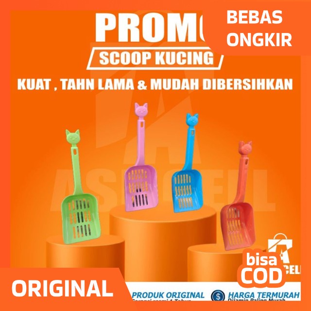 Serokan pasir kucing serokan kucing Sekop serok Kotoran Kucing Kitty 26 cm   Cat Litter Scoop Hello 